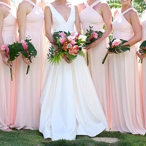 Lulus Air of Romance Peach Maxi Dress
